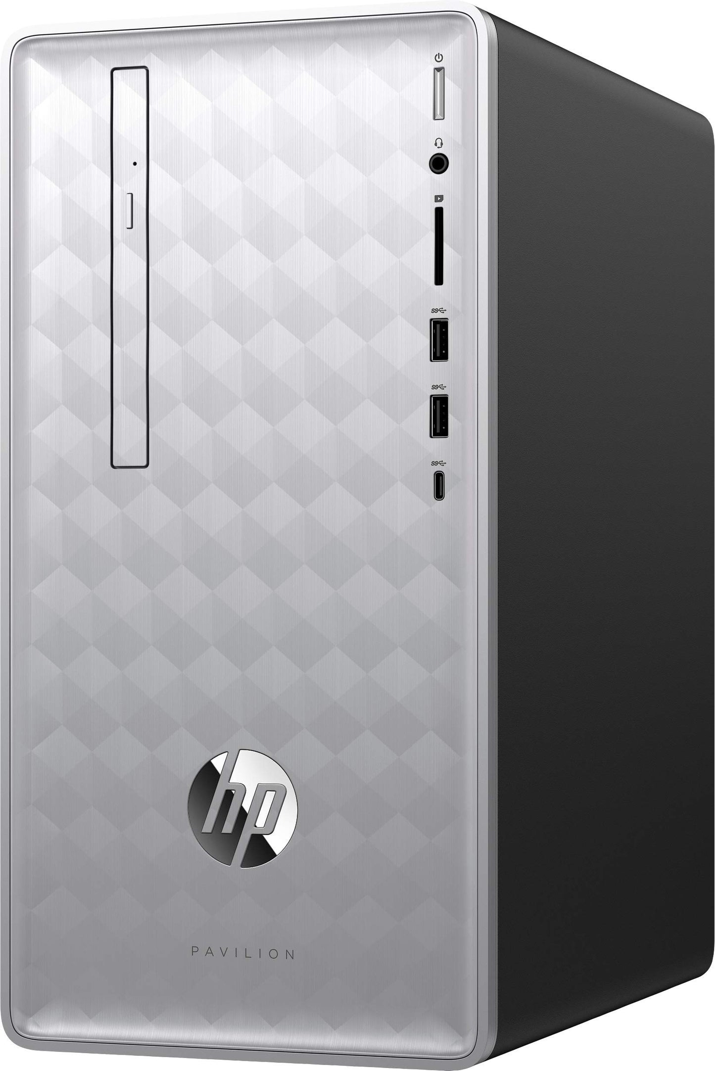 HP Pavilion Desktop (Intel Core i5, 8GB, 1TB HD, DVD Writer, Windows 10 Home, Silver) 590-p0139