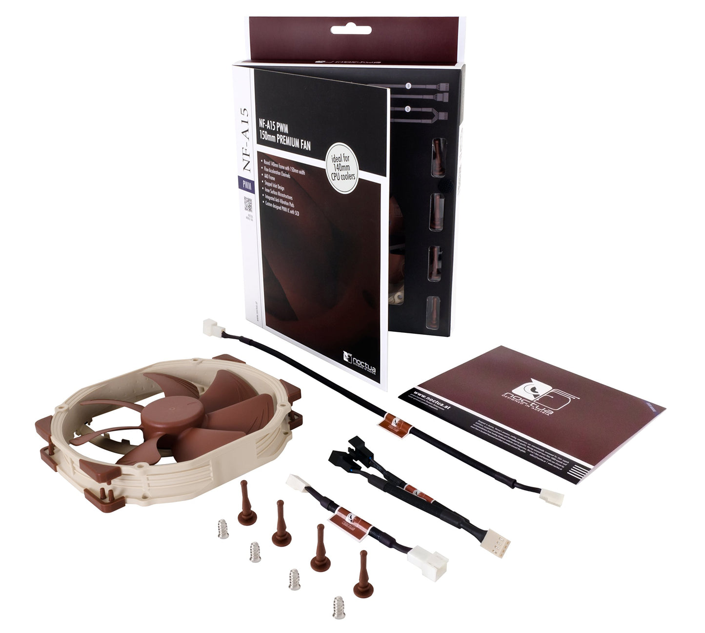 Noctua NF-A15 PWM, 4-Pin Premium Cooling Fan (140mm, Brown)