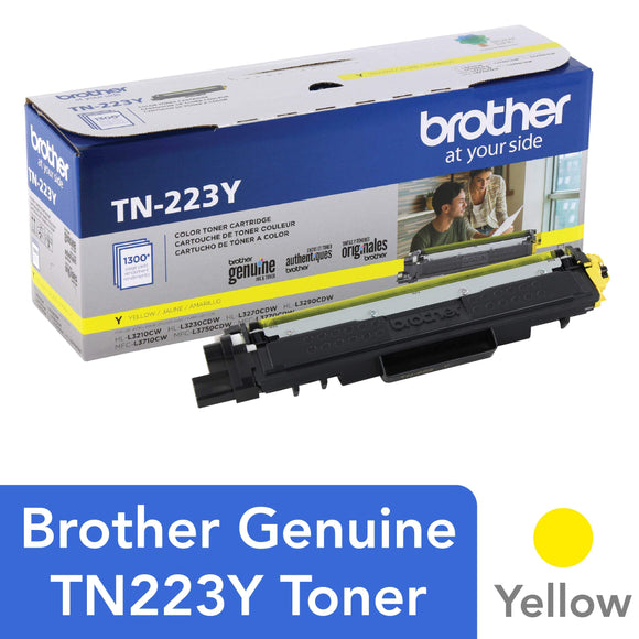 Brother TN223Y Laser Printer Toner, Yellow