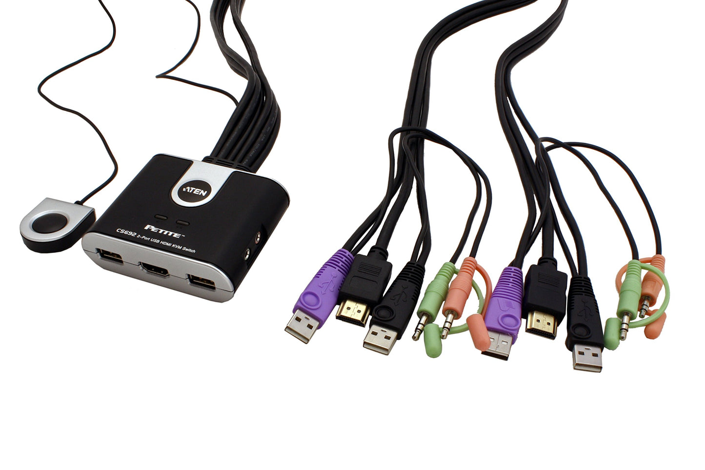 2-Port USB Hd Audio/Video Kvm Switch