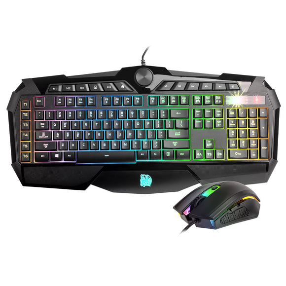 Tt eSPORTS KB-CPC-MBBRUS-01 Challenger Prime RGB Illumination Gaming Keyboard & Mouse Combo