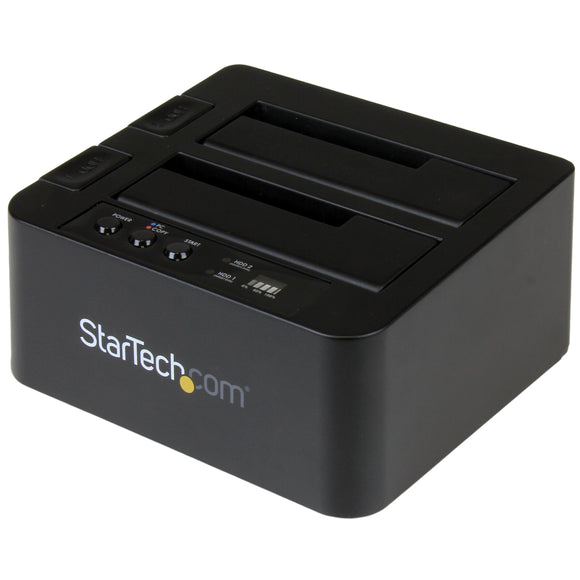 StarTech.com USB 3.1 (10Gbps) Hard Drive Duplicator Dock - USB/USB-C [Thunderbolt 3 Compatible] Cloner (SDOCK2U313R)