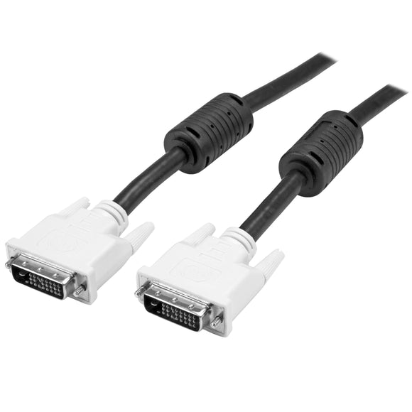 StarTech.com Dual Link DVI Cable - 15 ft - Male to Male - 2560x1600 - DVI-D Cable - Computer Monitor Cable - DVI Cord - Video Cable