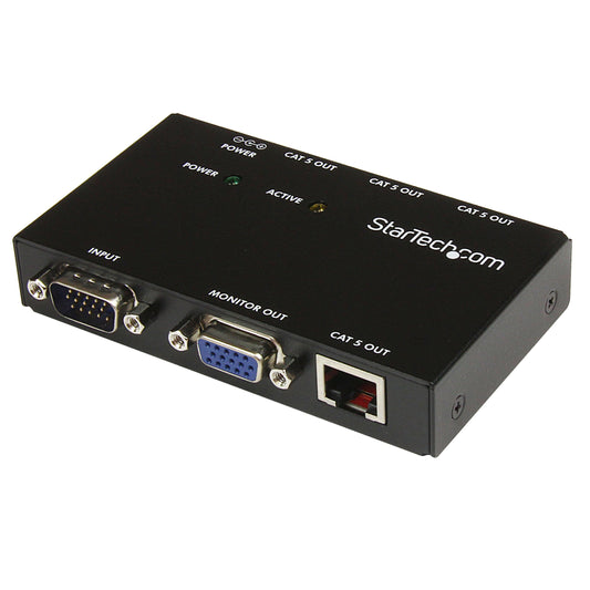 StarTech VGA Over CAT5 Video Extender - VGA Extender - 450ft (150m) - 4-Port (ST1214T)