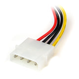 StarTech.com 6in 4 Pin LP4 to Left Angle SATA Power Cable Adapter - LP4 to SATA Power Adapter