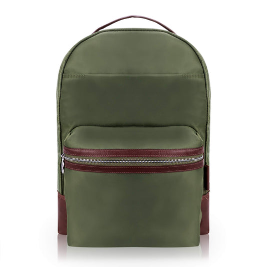 McKlein 18551 USA Parker 15" Nylon Dual Compartment Laptop Backpack Green