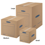 Bankers Box SmoothMove Basic Moving Boxes, Medium, 18 x 18 x 16 Inches, 10 Pack (7713902)