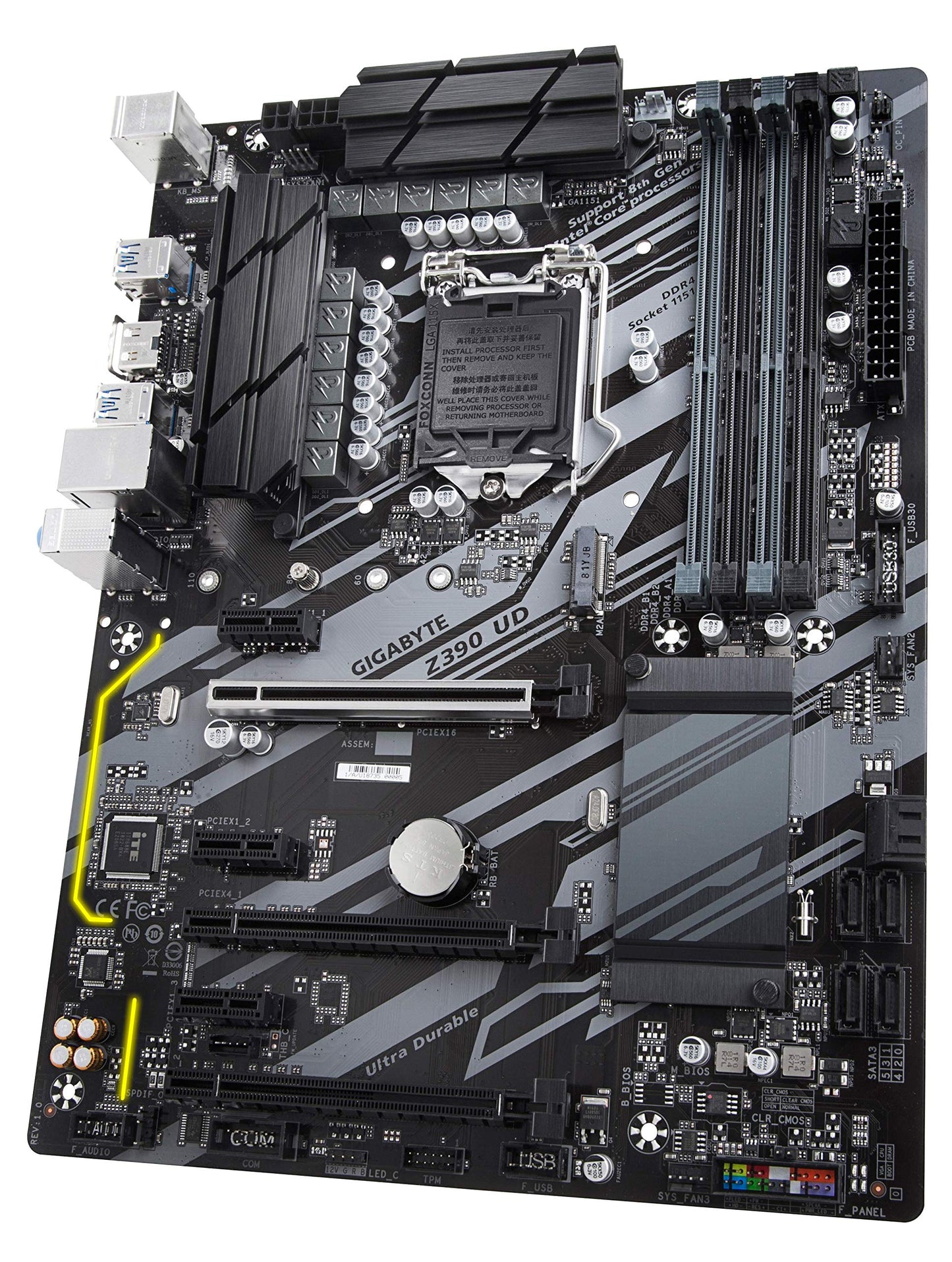 Gigabyte Z390 UD (Intel LGA1151/Z390/ATX/M.2/Realtek ALC887/Realtek 8118 Gaming LAN/HDMI/Gaming Motherboard)