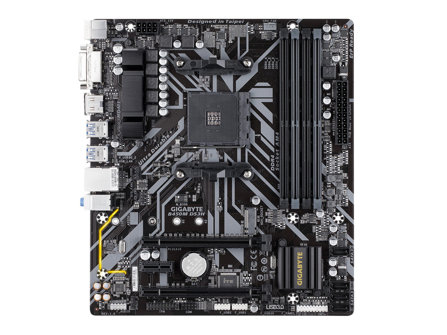 GIGABYTE B450M DS3H (AMD Ryzen AM4/M.2/HMDI/DVI/USB 3.1/DDR4/Micro ATX/Motherboard)
