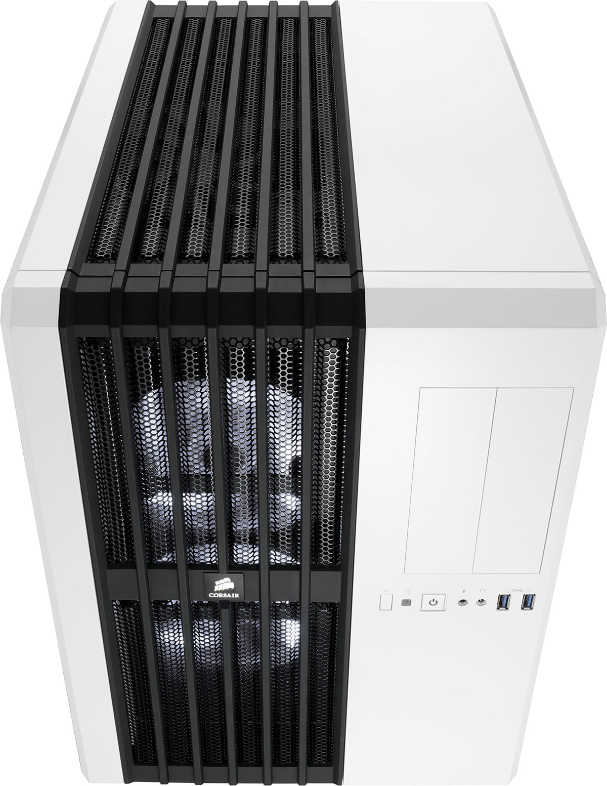 Corsair CC-9011048-WW Carbide Series Air 540 Windowed ATX High Airflow Cube Performance Computer Case with White LED Fan - Arctic White
