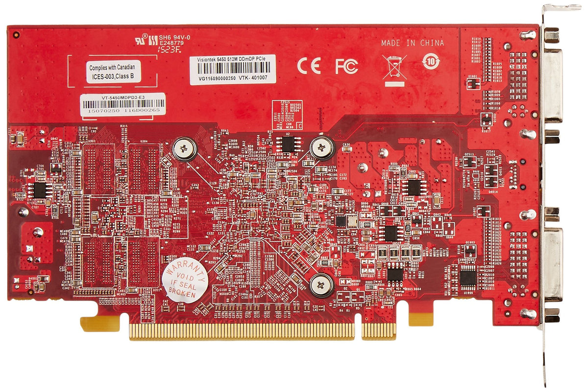 VisionTek Radeon 5450 SFF 512MB DDR3 3M (2X DVI-I, miniDP) Graphics Card - 900530