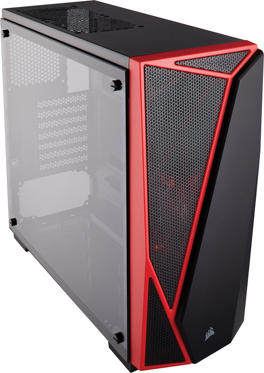 CORSAIR Carbide SPEC-04 Mid-Tower Gaming Case, Tempered Glass- Red