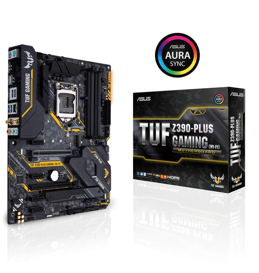 ASUS TUF Z390-Plus Gaming (Wi-Fi) LGA1151 (Intel 8th and 9th Gen) DDR4 DP HDMI M.2 Z390 ATX Motherboard 802.11ac Wi-Fi USB 3.1 Gen2