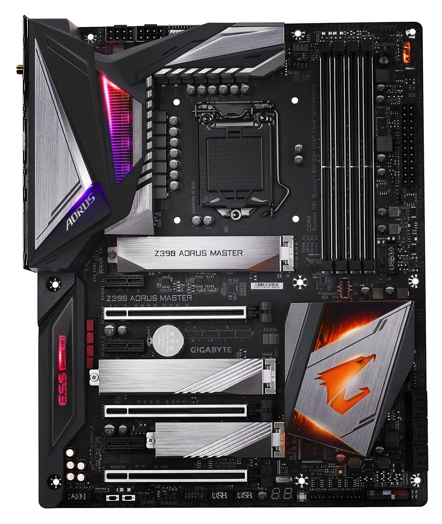 Gigabyte Z390 AORUS Master (Intel LGA1151/Z390/ATX/3xM.2 Thermal Guard/Onboard AC Wi-Fi/ESS Sabre DAC/Gaming Motherboard)