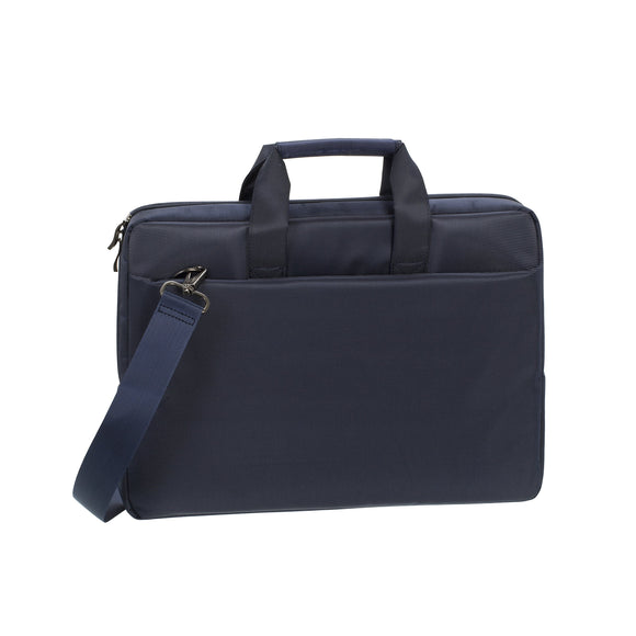 Rivacase 15.6 inch Stylish Laptop Shoulder Bag w/Padded Compartment - Blue
