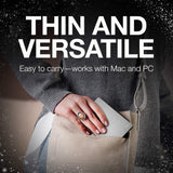 Seagate Backup Plus Slim 2TB External Hard Drive Portable HDD  Silver USB 3.0 for PC Laptop and Mac, 2 Months Adobe CC Photography