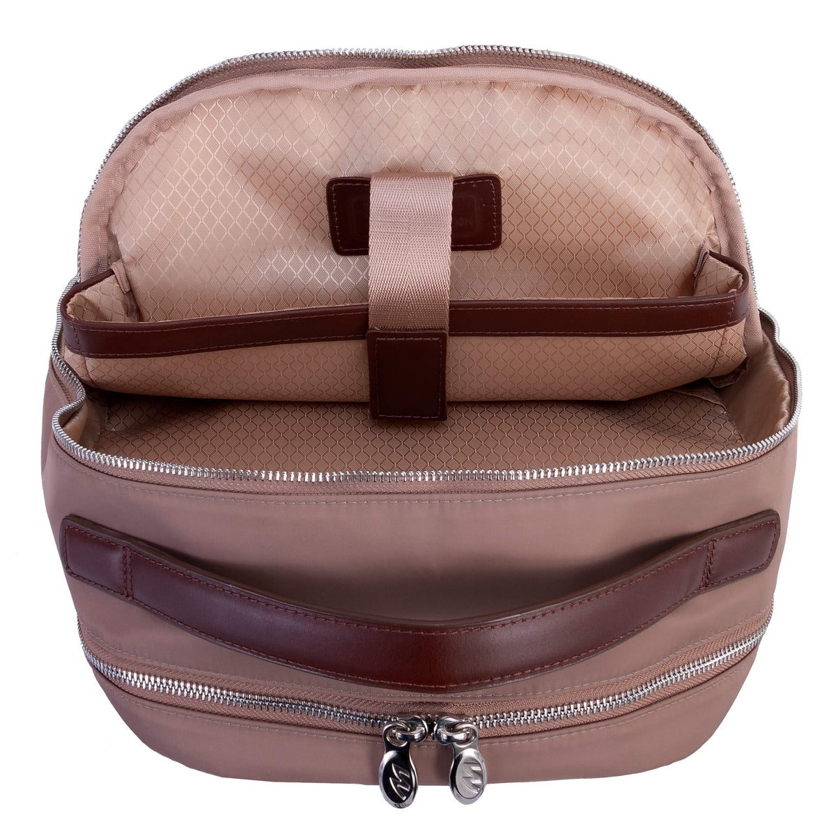 McKlein 18554 USA Parker 15" Nylon Dual Compartment Laptop Backpack Khaki