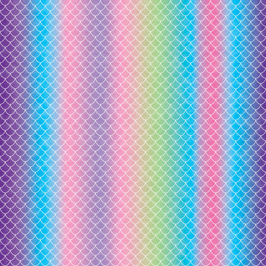Cricut 2006768 Transfer Sheet Patterns, Mermaid Rainbow Infusible Ink