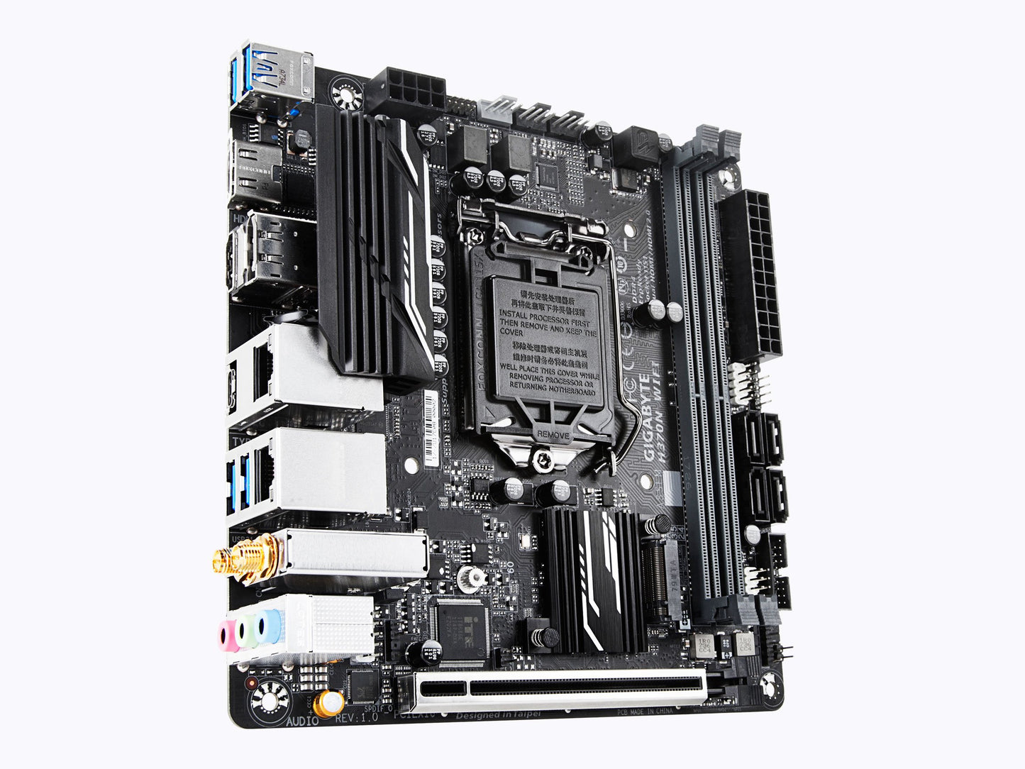 GIGABYTE H370N WiFi (LGA1151/Intel/H270/Mini ITX/USB 3.1 Gen 1 (USB3.0) Type C Type A/DDR4/Motherboard)