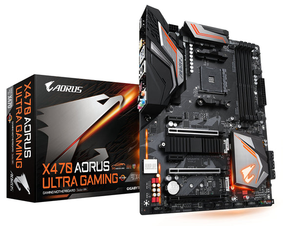 GIGABYTE X470 AORUS ULTRA GAMING (AMD Ryzen AM4/ X470/ USB 3.1 Gen 2 Front Type C/ ATX/ DDR4/ Motherboard)