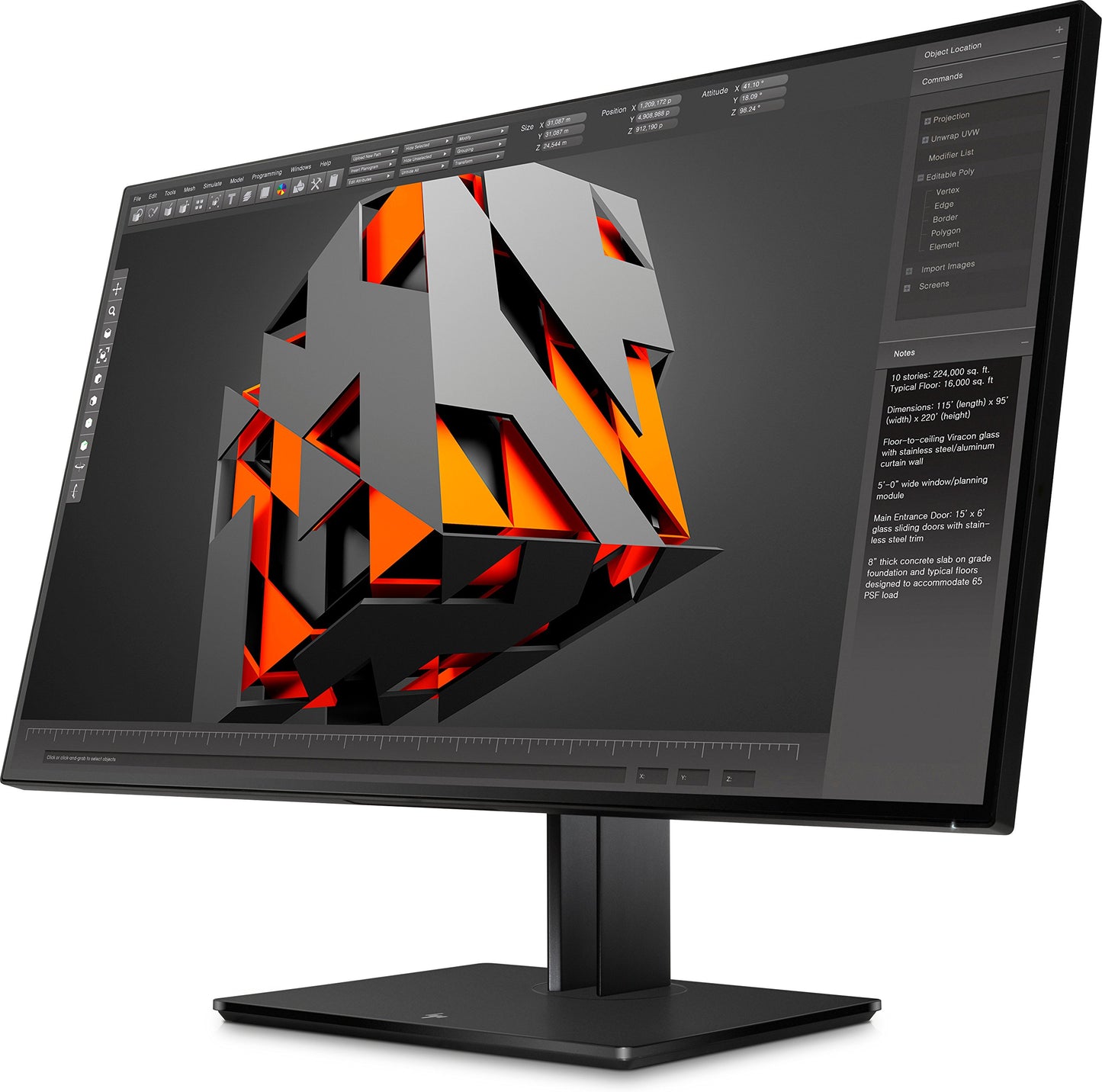 HP LED-Backlit LCD Monitor 31.5" Black Pearl (1AA81A8#ABA)