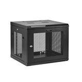 StarTech.com 9U Wall Mount Server Rack Cabinet - 4-Post Adjustable Depth (2" to 19") Network Equipment Enclosure with Cable Management (RK920WALM)