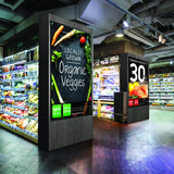 Samsung QB55R 55 inch 4K UHD 3840x2160 LED Commercial Signage Display for Business with HDMI, Wi-Fi, and 3-Year Warranty, 350 nit (LH55QBREBGCXZA)