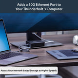 StarTech.com TB310G Thunderbolt 3 to 10GBase - Multi Gigabit Network Adapter - USB Type C Connector