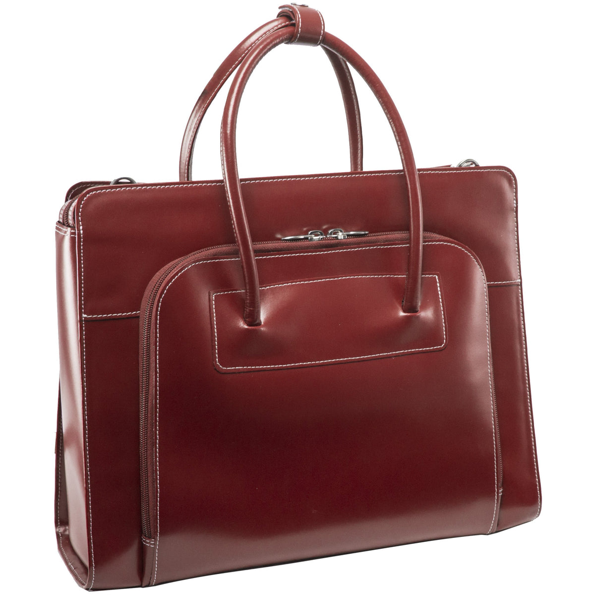 McKleinUSA LAKE FOREST 94336 Red Leather Women's Case w/ Removable Sleeve