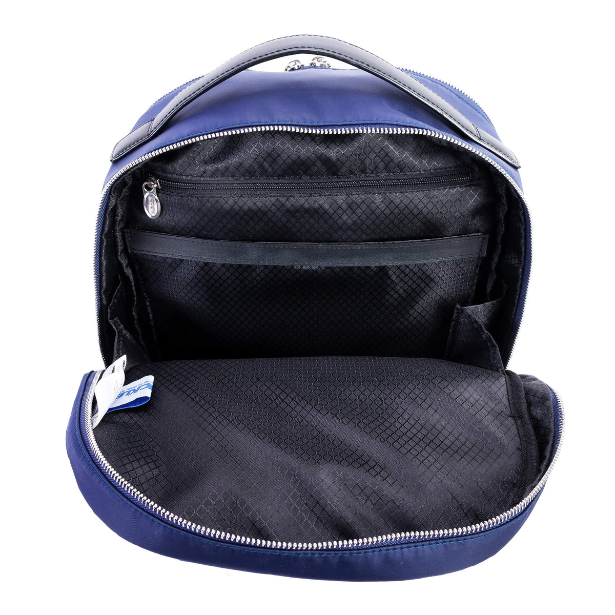 McKlein 18557 USA Parker 15" Nylon Dual Compartment Laptop Backpack Navy