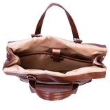 McKlein S Series, Edgefield, Pebble Grain Calfskin Leather, Roll Top Laptop Briefcase, Brown (88754)