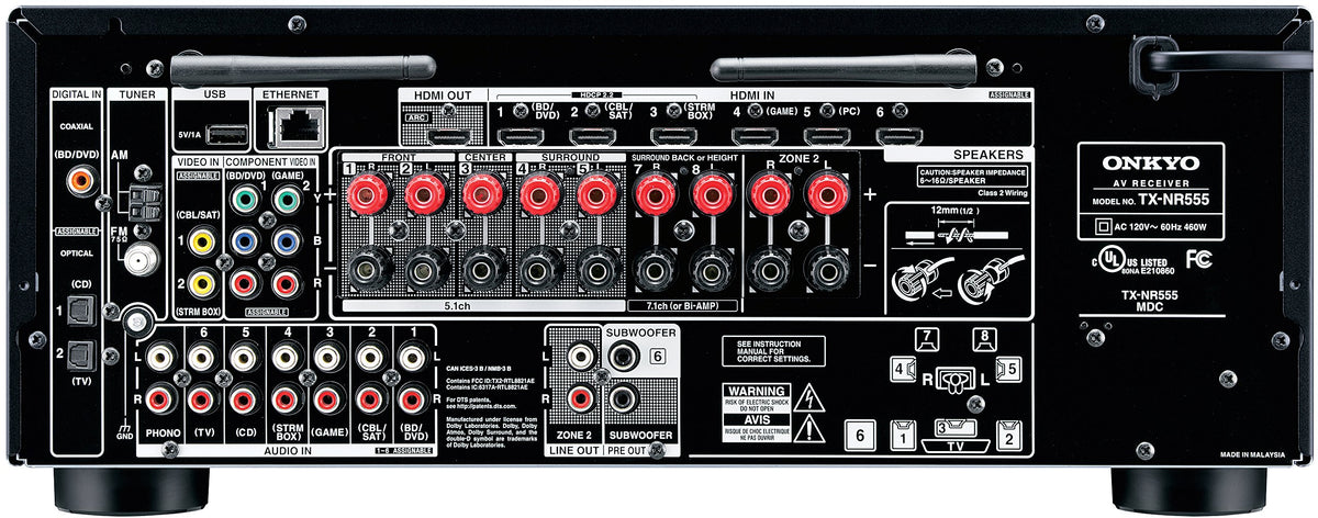 Onkyo TX-NR555 7.2-Channel Network A/V Receiver
