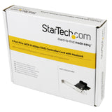 StarTech.com PEXSAT34RH 4 Port PCI Express SATA III 6Gbps RAID Controller Card PCIe SATA 3 Controller Adapter