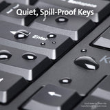 Kensington Pro Fit Ergonomic Wired Keyboard- Black (K75400US)