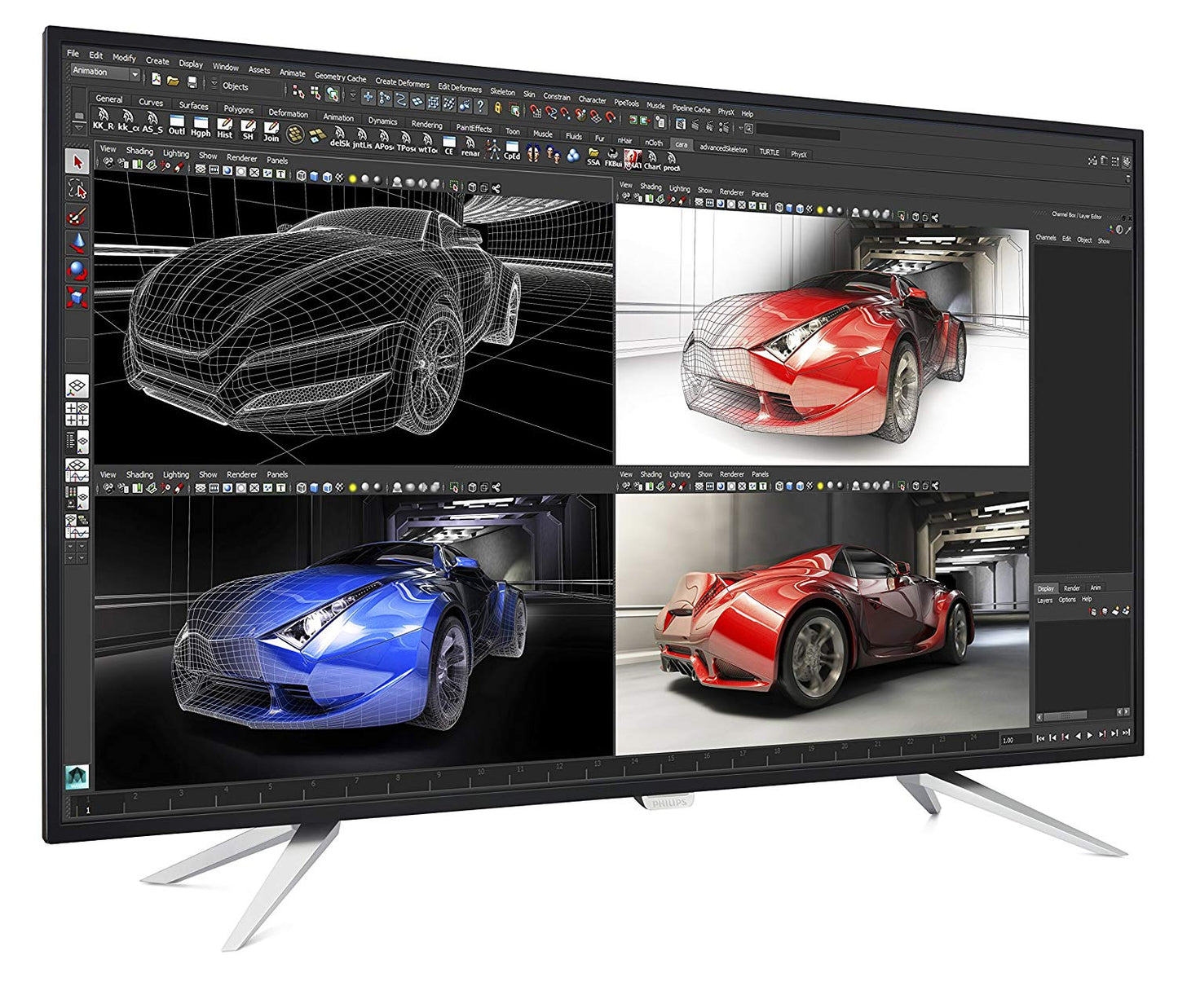 Philips BDM4350UC 43" Brilliance Monitor, 4K UHD3840x2160 IPS 10-Bit Panel, Multiview Pip/Pbp, Hdmix2/Displayportx2/VGA, USB 3.0 Hub, Speakers