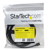 StarTech.com 6 ft Mini DisplayPort to DVI Active Adapter Converter Cable - 6ft (1.8m) Active mDP to DVI Cable for PC - 1920x1200 - Black (MDP2DVIMM6BS)