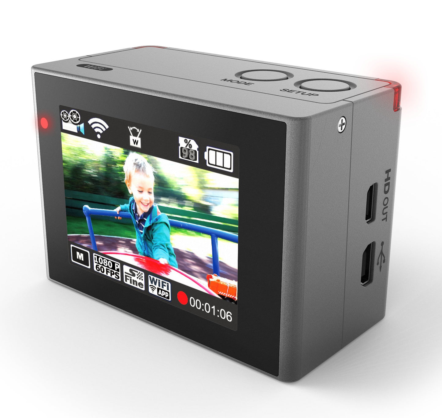 ACTIVEON DX Action Camera and Camcorder