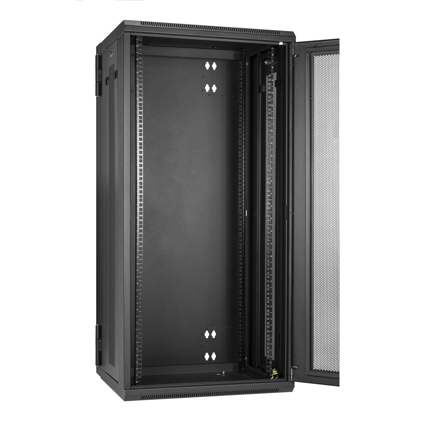 StarTech.com 26U Wall Mount Server Rack Cabinet - 4-Post Adjustable Depth (3" to 16") IT Data Equipment Enclosure w/ Cable Management - 200lb / 90kg (RK2620WALHM)