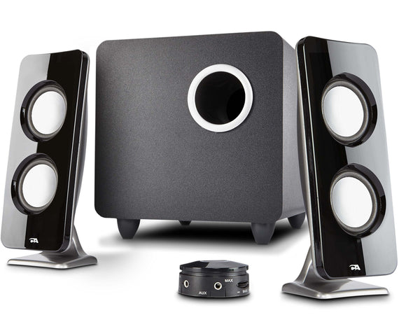 Cyber Acoustics Booming Curve Series Immersion 62W Speaker System with Control Pod (CA-3610)