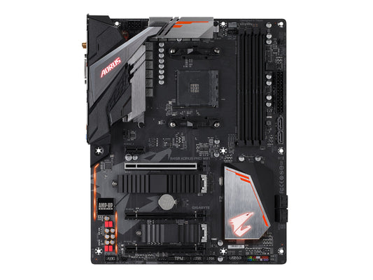GIGABYTE B450 AORUS PRO WIFI (AMD Ryzen AM4/M.2 Thermal Guard with Onboard WIFI/HDMI/DVI/USB 3.1 Gen 2/DDR4/ATX/Motherboard)