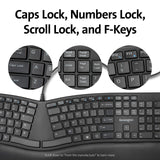 Kensington Pro Fit Ergonomic Wired Keyboard- Black (K75400US)