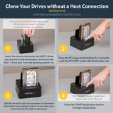 StarTech.com USB 3.1 (10Gbps) Hard Drive Duplicator Dock - USB/USB-C [Thunderbolt 3 Compatible] Cloner (SDOCK2U313R)