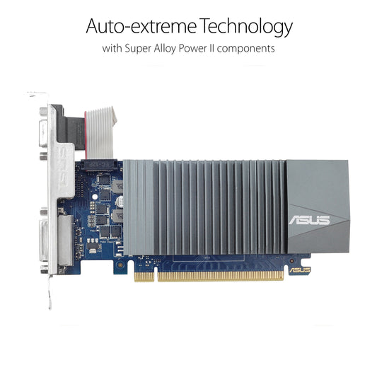 ASUS GeForce GT 710 1GB GDDR5 HDMI VGA DVI Graphics Card (GT710-SL-1GD5-BRK)