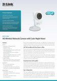 D-Link Systems DCS-2136L 1 MP Wireless IP Camera with Color Night Vision (White)