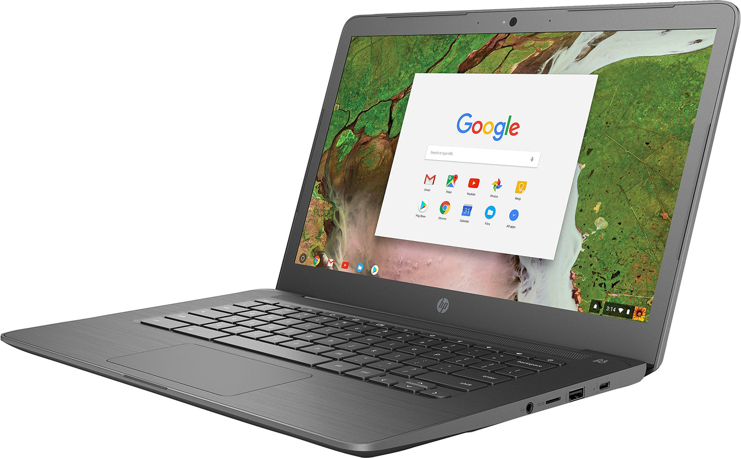 HP 3NU63UT#ABA Chromebook (Chrome OS, Intel Celeron 1.1 GHz, 14" LED-Lit Screen, Storage: 16 GB, RAM: 4 GB) Grey