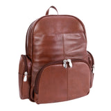 McKlein S Series, Cumberland, Pebble Grain Calfskin Leather, Dual Compartment Laptop Backpack, Brown (88364)