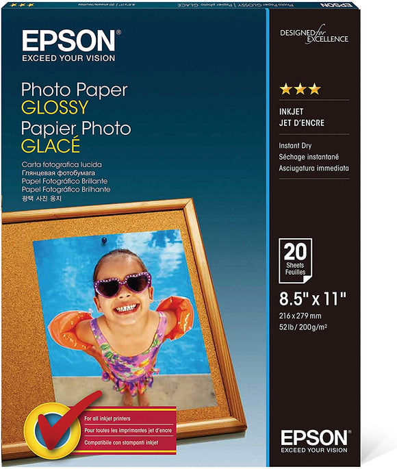 Epson Photo paper - Letter A Size (8.5 in x 11 in)