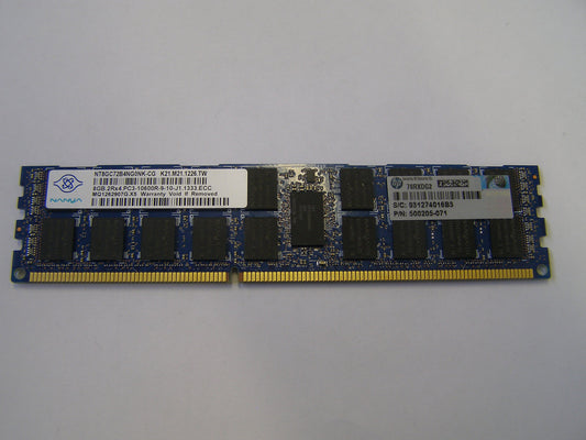 HP 8GB 2Rx4 PC3-10600R-9 Kit