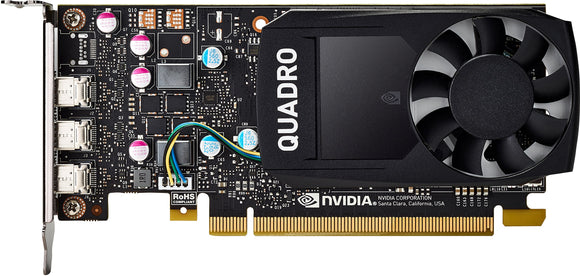 HP 1ME43AA Nvidia Quadro P400 - Graphics Card - Quadro P400 - 2 GB GDDR5 - PCIe 3.0 X16 Low Profile - 3 X Mini DisplayPort - for Workstation Z240 (SFF)