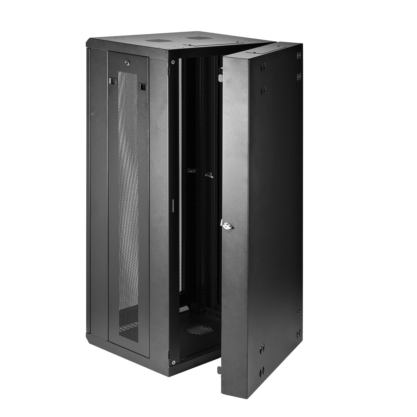 StarTech.com 26U Wall Mount Server Rack Cabinet - 4-Post Adjustable Depth (3" to 16") IT Data Equipment Enclosure w/ Cable Management - 200lb / 90kg (RK2620WALHM)